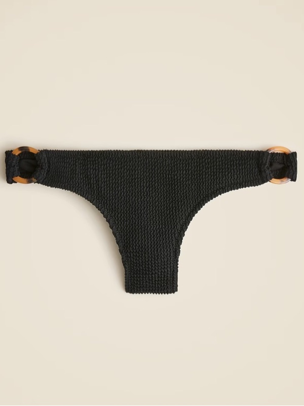 J. Crew Bandeau Scrunchie O-Ring Bikini Bottom Brown Size 2X NWT
